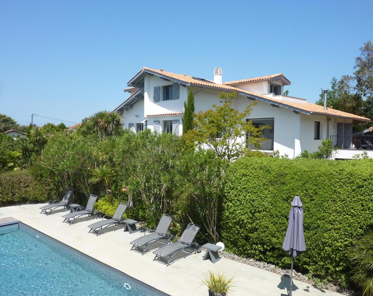 Maison Arbolateia Avec Piscine Et Spa Bidart Exteriör bild